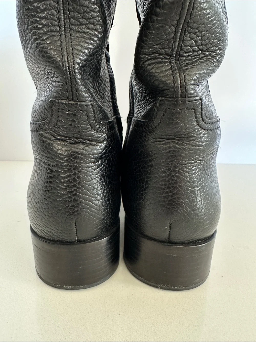 Tory Burch Jolie Leather Riding Boots Size 9.5 Black